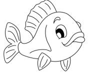 Coloriage Poisson d'Avril amusant