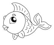 Coloriage Poisson d'Avril attrayant