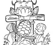 Coloriage Poisson d'avril c21
