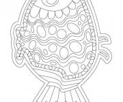 Coloriage Poisson D'avril difficile &agrave; imprimer