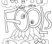 Coloriage Poisson d'Avril Doddle