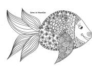 Coloriage Poisson d'Avril magique