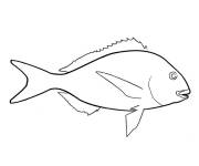 Coloriage Poisson d'avril simple pr&eacute;scolaire