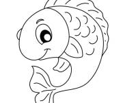 Coloriage Poisson symbole d'Avril