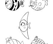 Coloriage Poissons clowns pour le 1er Avril