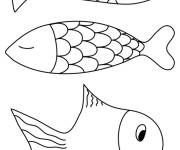 Coloriage Poissons d'Avril dr&ocirc;les