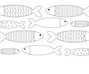 Coloriage Poissons stup&eacute;fiants d'Avril