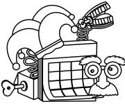 Coloriage Surprise et b&ecirc;tise du poisson d'Avril