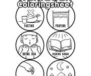 Coloriage Activit&eacute; de coloriage pour Ramadan