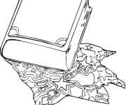 Coloriage Coran le livre sacr&eacute; des musulmans