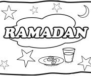 Coloriage Eid Iftar apr&egrave;s le Ramadan