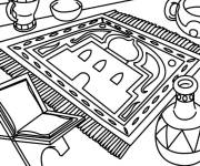 Coloriage Emplacement de pri&egrave;re pour le Ramadan