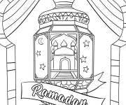 Coloriage Illustration magnifique du Ramadan
