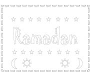 Coloriage Jeun mois Ramadan