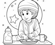 Coloriage Je&ucirc;ne Ramadan pour enfant