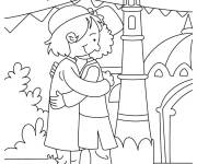 Coloriage La c&eacute;l&eacute;bration de la f&ecirc;te Iftar au monde islamique
