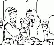 Coloriage Le march&eacute; au Ramadan