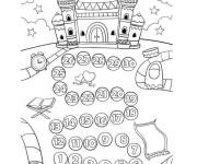 Coloriage Les 30 jours du Ramadan et une moqu&eacute;e