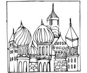 Coloriage Mosqu&eacute;e dans un pays musulman