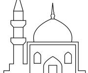 Coloriage Mosqu&eacute;e en vecteur