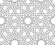 Coloriage Motif orientale du monde islamique