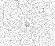 Coloriage Motifs islamique adulte pour le Ramadan