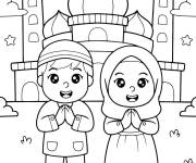 Coloriage Ramadan &agrave; color