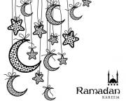 Coloriage Ramadan Kareem carte