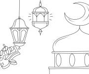 Coloriage Ramadan le mois sacr&eacute; des musulmans
