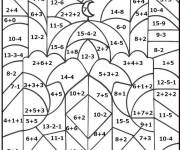 Coloriage Ramadan magique par calcul