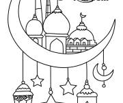Coloriage Ramadan Mubarek gratuit