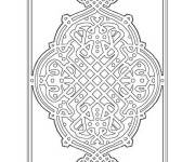 Coloriage Tapis de pri&egrave;re musulmane