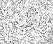 Coloriage Akedah pour Rosh Hashanah