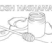 Coloriage Carte Roch Hachana
