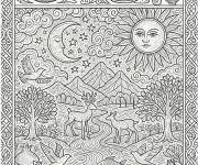 Coloriage Histoire Roch Hachana pour adulte