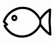 Coloriage Poisson maternelle pour Roch Hachana