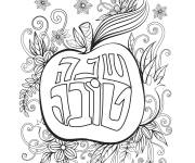 Coloriage Roch Hachana pour adulte