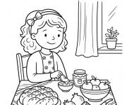 Coloriage Roch Hachana pour enfants