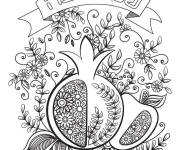 Coloriage Rosh Hashanah complexe