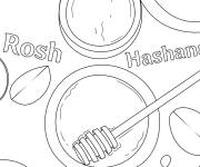 Coloriage Signe Rosh Hashanah illustrative