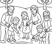 Coloriage Tashlich pour Rosh Hashanah