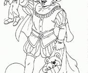 Coloriage Black Pete livre des cadeaux