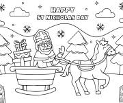 Coloriage Bon Saint Nicolas