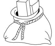 Coloriage cadeaux Saint-Nicolas facile