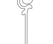 Coloriage et dessins gratuit Canne de Saint Nicolas à imprimer