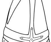 Coloriage Chapeau de Saint Nicolas