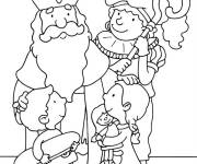 Coloriage La tourn&eacute;e de Saint Nicolas