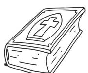 Coloriage Le grand bible de Saint Nicolas