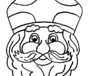 Coloriage Le masque de Saint-Nicolas