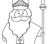 Coloriage Le petit Saint Nicolas